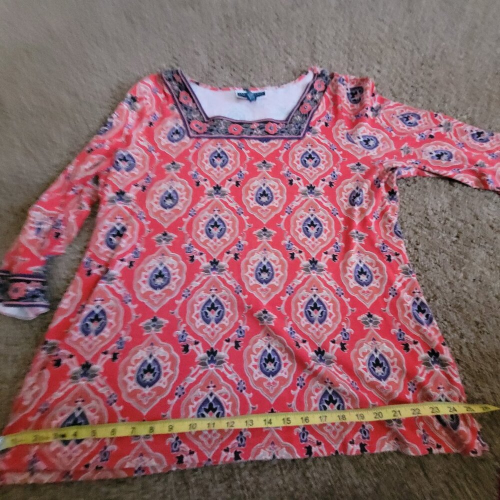 Karen Scott 3/4 sleeve top